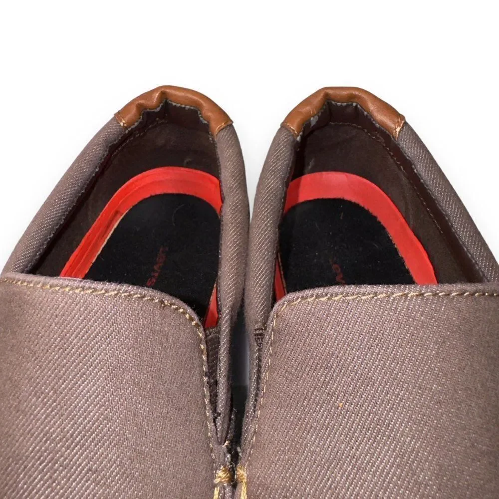 Levi's Casual Slip-on Comfort Canvas Loafers‎ Brown 51825209B Men's 8.5